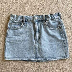 PacSun Light Blue Denim Mini Skirt